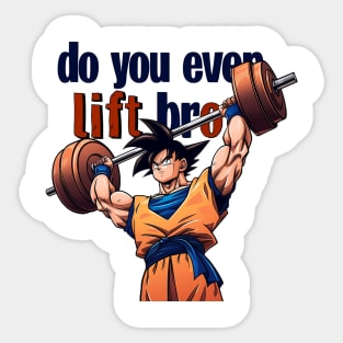 do you even lift bro Sticker